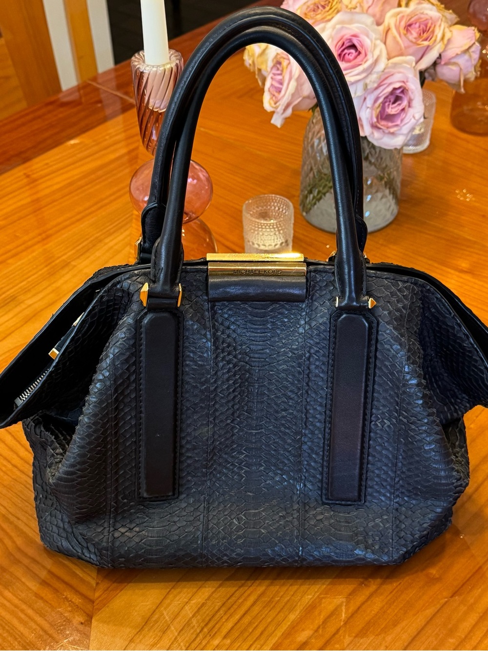 Michael Kors COLLECTION Snakeskin Handbag